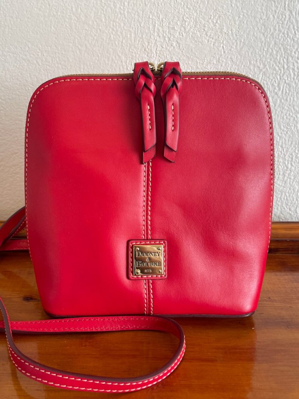 Dooney & Bourke Smooth Leather Crossbody - Trixie Red